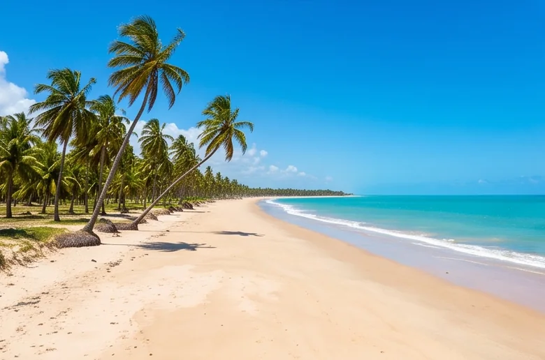 Praia de coqueiros em Porto de Galinhas