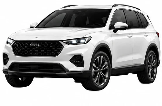 SUV branca de porte médio